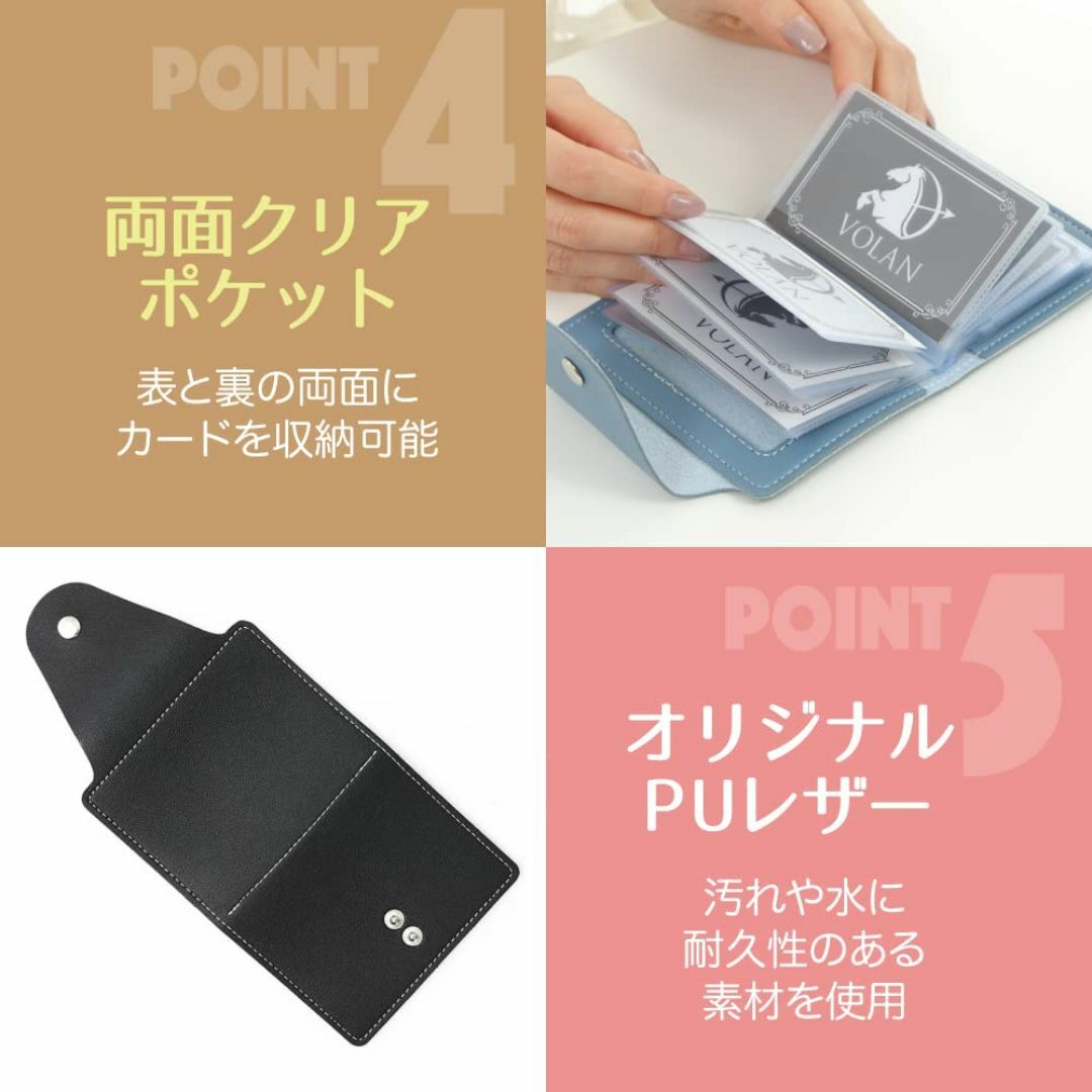 【色: グレー】[VOLAN] スキミング 防止 カード ケース RFID ブロ メンズのバッグ(その他)の商品写真