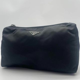 プラダ(PRADA)の美品✨プラダ　PRADA　ポーチ　バニティ　三角ロゴ　ナイロン　ブラック(その他)