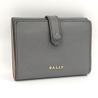 BALLY 三つ折り財布 レザー グレー