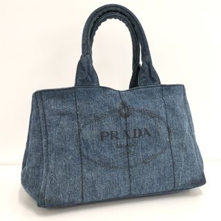 プラダ(PRADA)のPRADA カナパトート ハンドバッグ デニム ブルー 1BG642(ハンドバッグ)