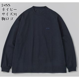 ワンエルディーケーセレクト(1LDK SELECT)の【新品】Ennoy 2Pack L/S T-Shirts (ネイビー) 胸ロゴ(Tシャツ/カットソー(七分/長袖))