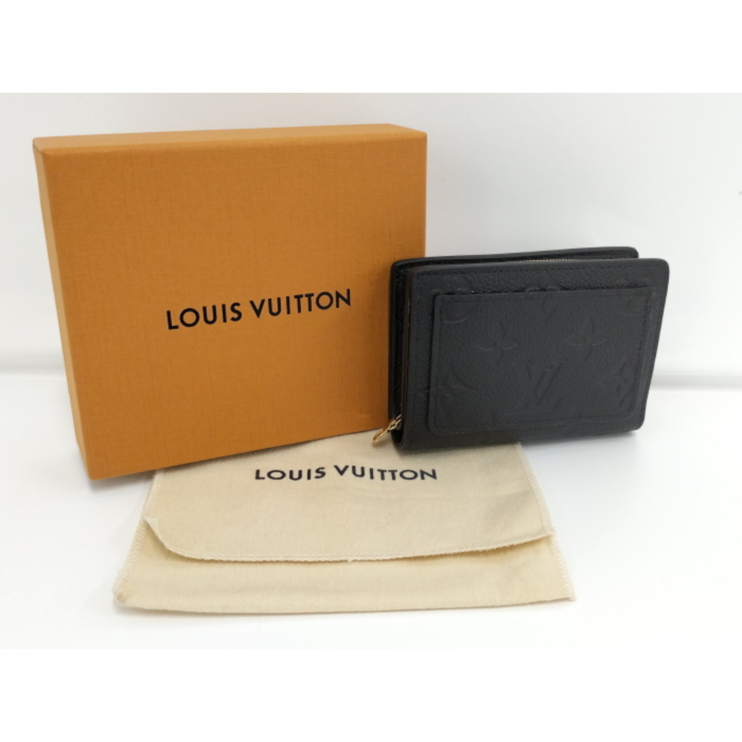 LOUIS VUITTON(ルイヴィトン)のLOUIS VUITTON ポルトフォイユクレア アンプラント ノワール レディースのファッション小物(財布)の商品写真