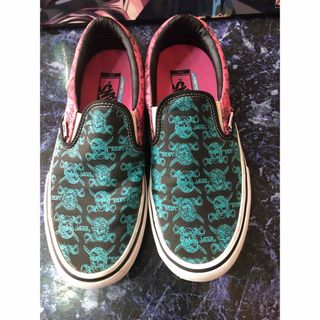 VANS バンズ スニーカー　USA企画　パイレーツスカル　グリーン　ピンク(スニーカー)