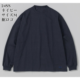 ワンエルディーケーセレクト(1LDK SELECT)の【新品】Ennoy 2Pack L/S T-Shirts (ネイビー) 裾ロゴ(Tシャツ/カットソー(七分/長袖))