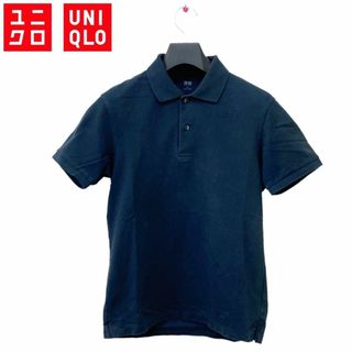 ユニクロ(UNIQLO)の送料無料■【UNIQLO ユニクロ】ドライカノコポロシャツ（半袖） メンズ ネイ(ポロシャツ)