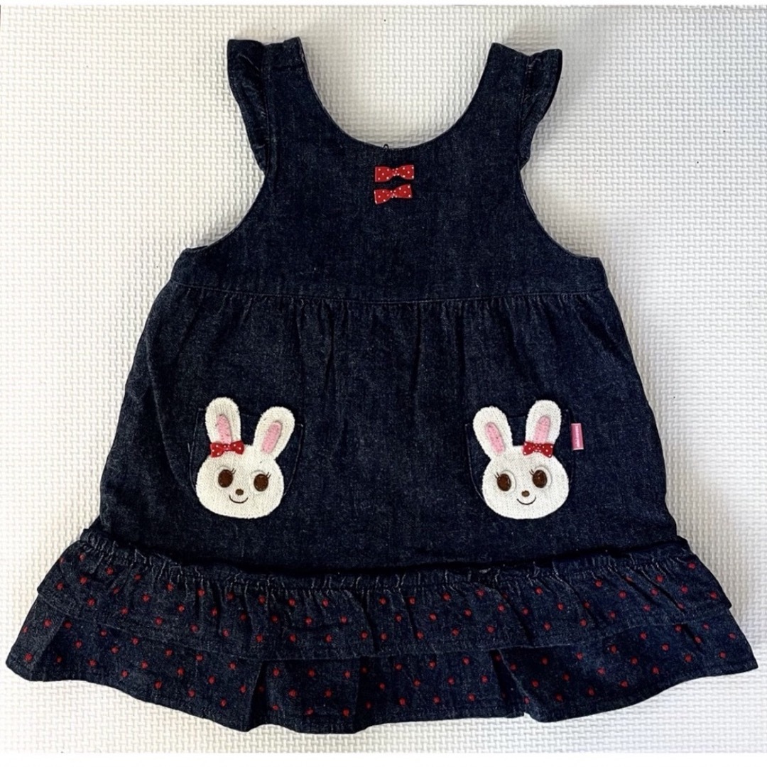 mikihouse(ミキハウス)のミキハウスのワンピース90cm キッズ/ベビー/マタニティのキッズ服女の子用(90cm~)(ワンピース)の商品写真