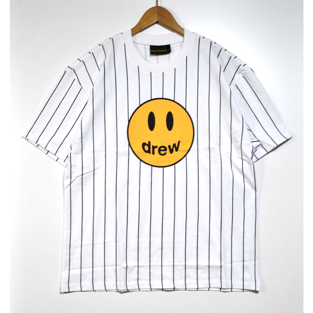 drew house(ドリューハウス)のドリューハウス ピンストライプ Tシャツ オフ白 L 良品 メンズのトップス(Tシャツ/カットソー(半袖/袖なし))の商品写真