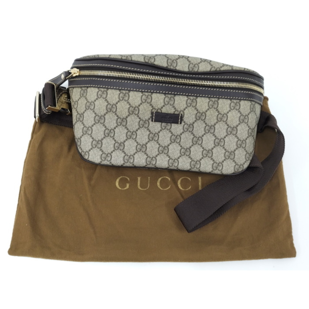 Gucci(グッチ)のGUCCI ボディバッグ GGスプリーム ベージュ 233269 メンズのバッグ(ボディーバッグ)の商品写真