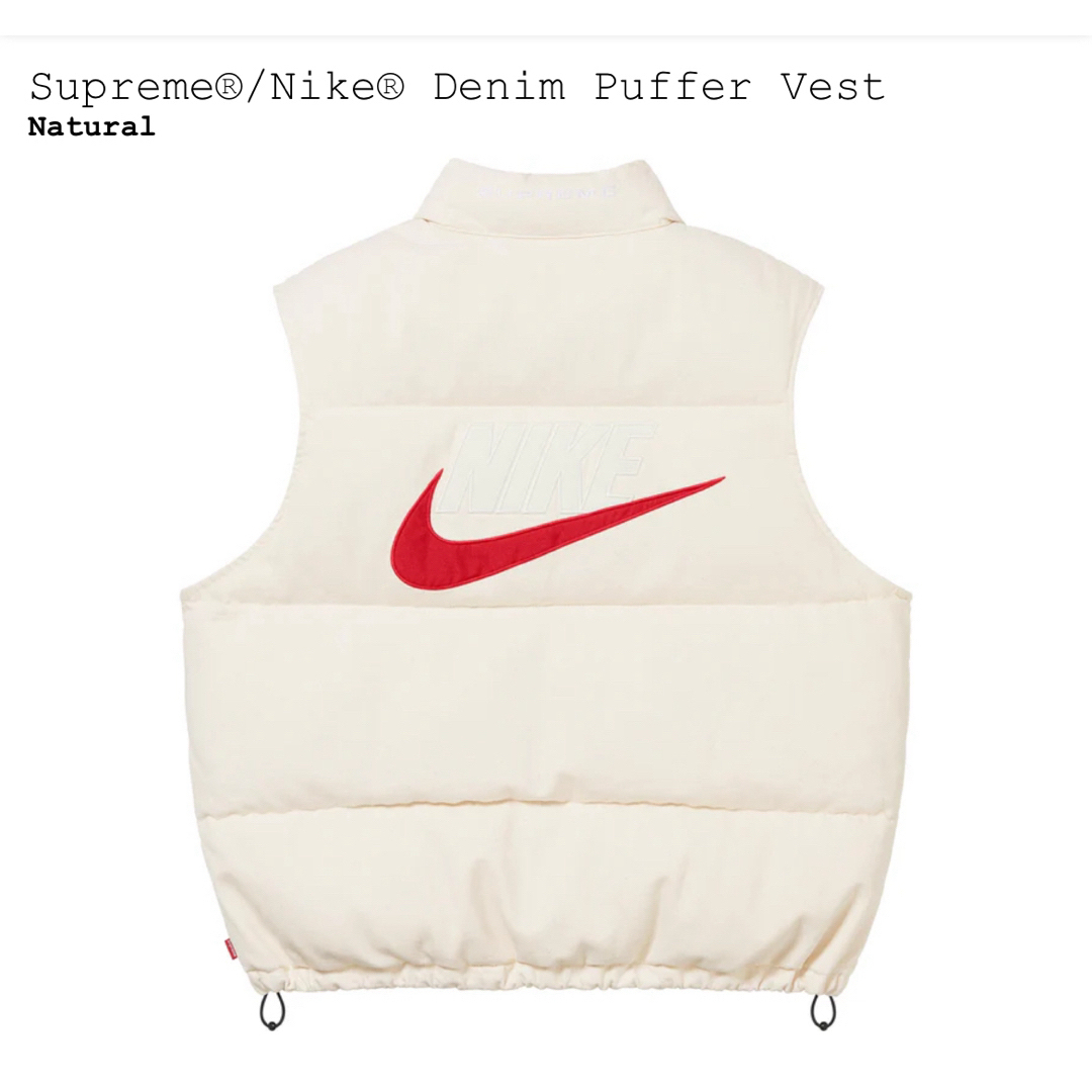 Supreme(シュプリーム)のSupreme®/Nike® Denim Puffer Vest メンズのジャケット/アウター(ダウンベスト)の商品写真