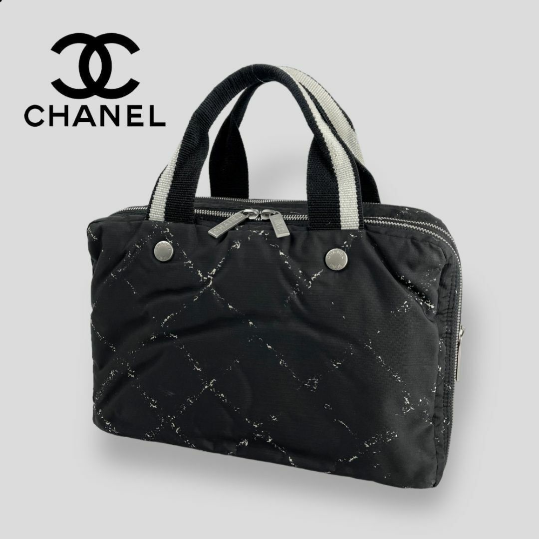 CHANEL(シャネル)の■CHANEL シャネル■ 旧トラベルライン 3ファスナー開閉 ハンドバッグ レディースのバッグ(ハンドバッグ)の商品写真