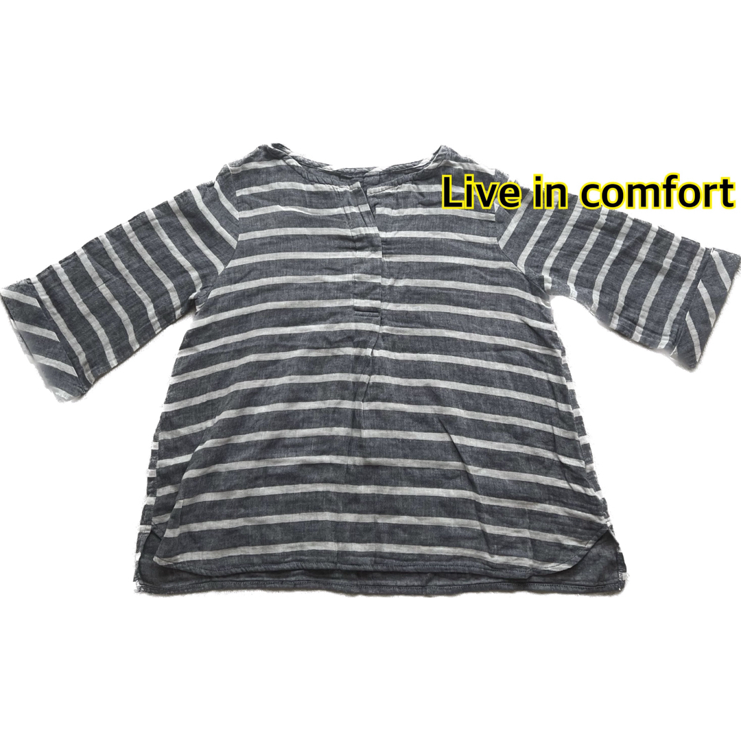 Live in comforrt（FELISSIMO）(リブインコンフォート)のダブルガーゼ フェリシモ リブインコンフォート M レディースのトップス(Tシャツ(長袖/七分))の商品写真