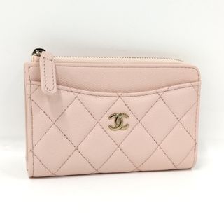 シャネル(CHANEL)のCHANEL マトラッセ コインケース キャビアスキン ピンク AP3179(コインケース)