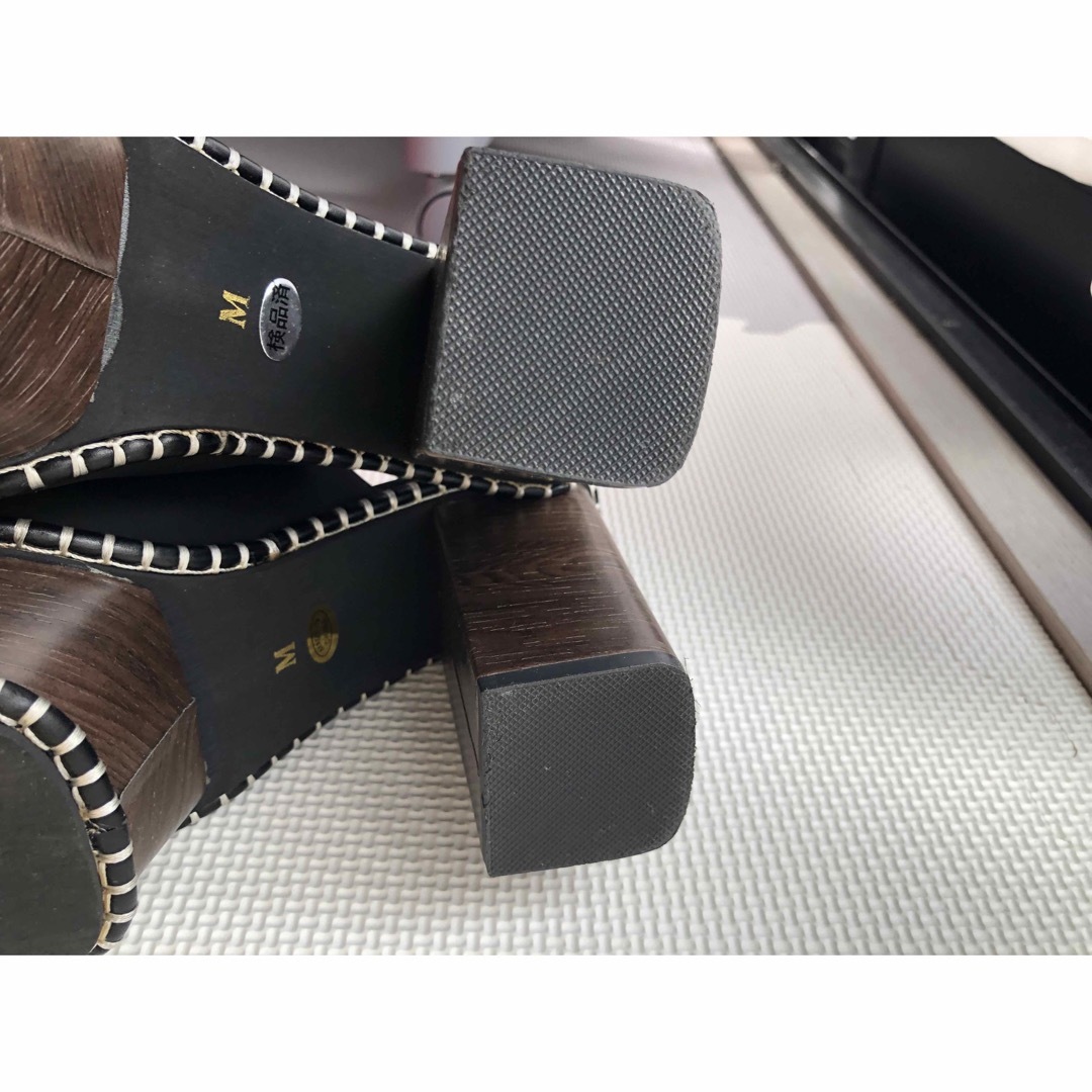 moussy(マウジー)のmoussy limited WOODEN SOLE サボ似　新品同様 レディースの靴/シューズ(サンダル)の商品写真