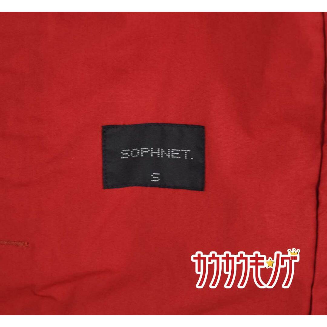 SOPHNET. ブルゾン ジャケット S レッド SOPH-140079 メンズ パーカー/ジャケットダブルジップ メンズのジャケット/アウター(その他)の商品写真