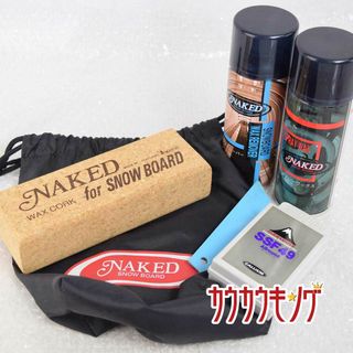 NAKED コルク/スプレーワックス（残量約3割）/ワックスリムーバー（残量7割）/ガリウム ワックス(残量8割) スキー/スノーボード(その他)