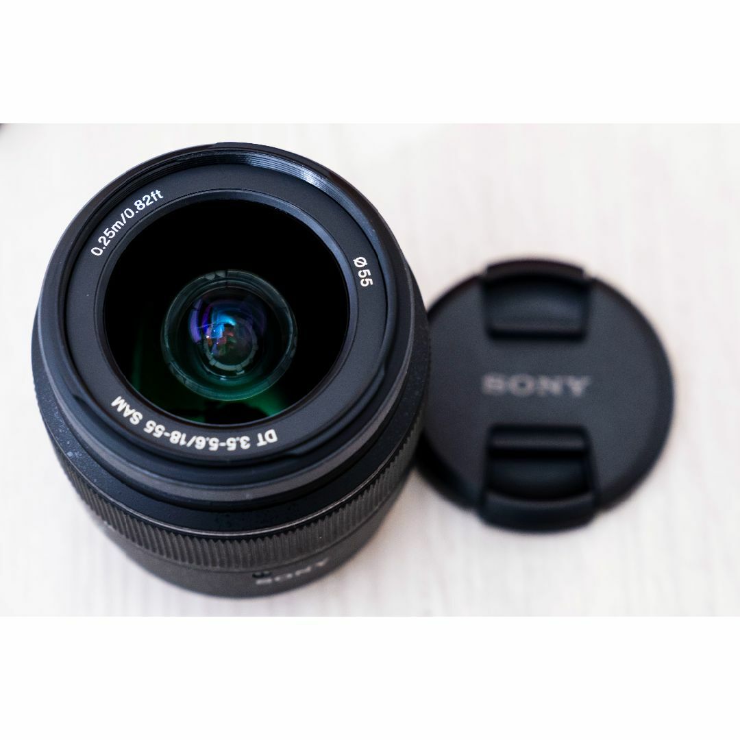 SONY(ソニー)のDT 18-55mm F3.5-5.6 + DT 55-200mm F4-5.6 スマホ/家電/カメラのカメラ(レンズ(ズーム))の商品写真