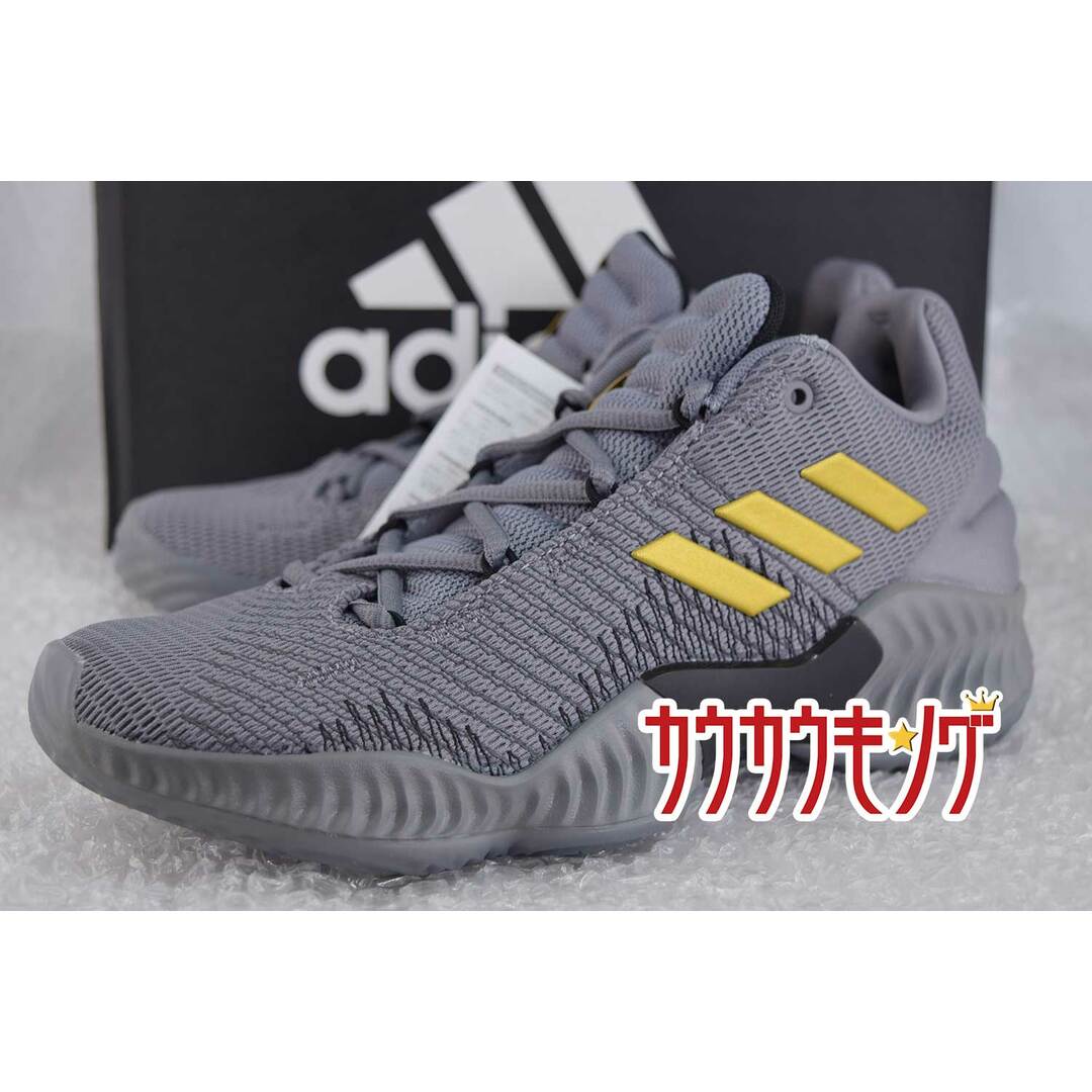 adidas(アディダス)の【未使用】アディダス PRO BOUNCE 2018 LOW プロ バウンス ロウ 23.5cm グレー/イエロー AH2683 ADIDAS バスケットボールシューズ スポーツ/アウトドアのスポーツ/アウトドア その他(バスケットボール)の商品写真