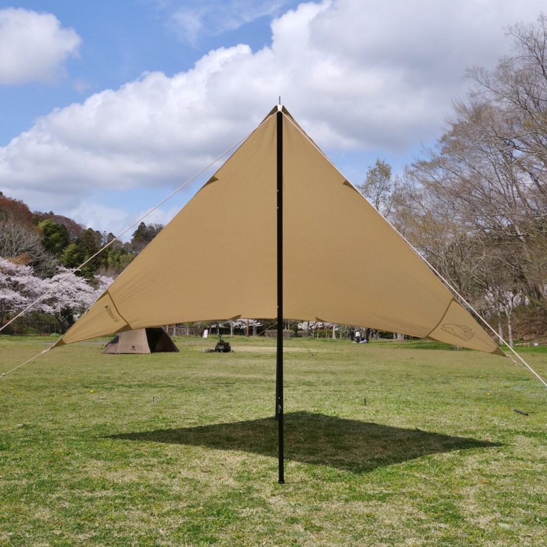 極美品 ノルディスク Nordisk Kari Diamond 10 Tarp カーリ ダイヤモンド 10 タープ ポール セット 日除け キャンプ アウトドア スポーツ/アウトドアのアウトドア(テント/タープ)の商品写真