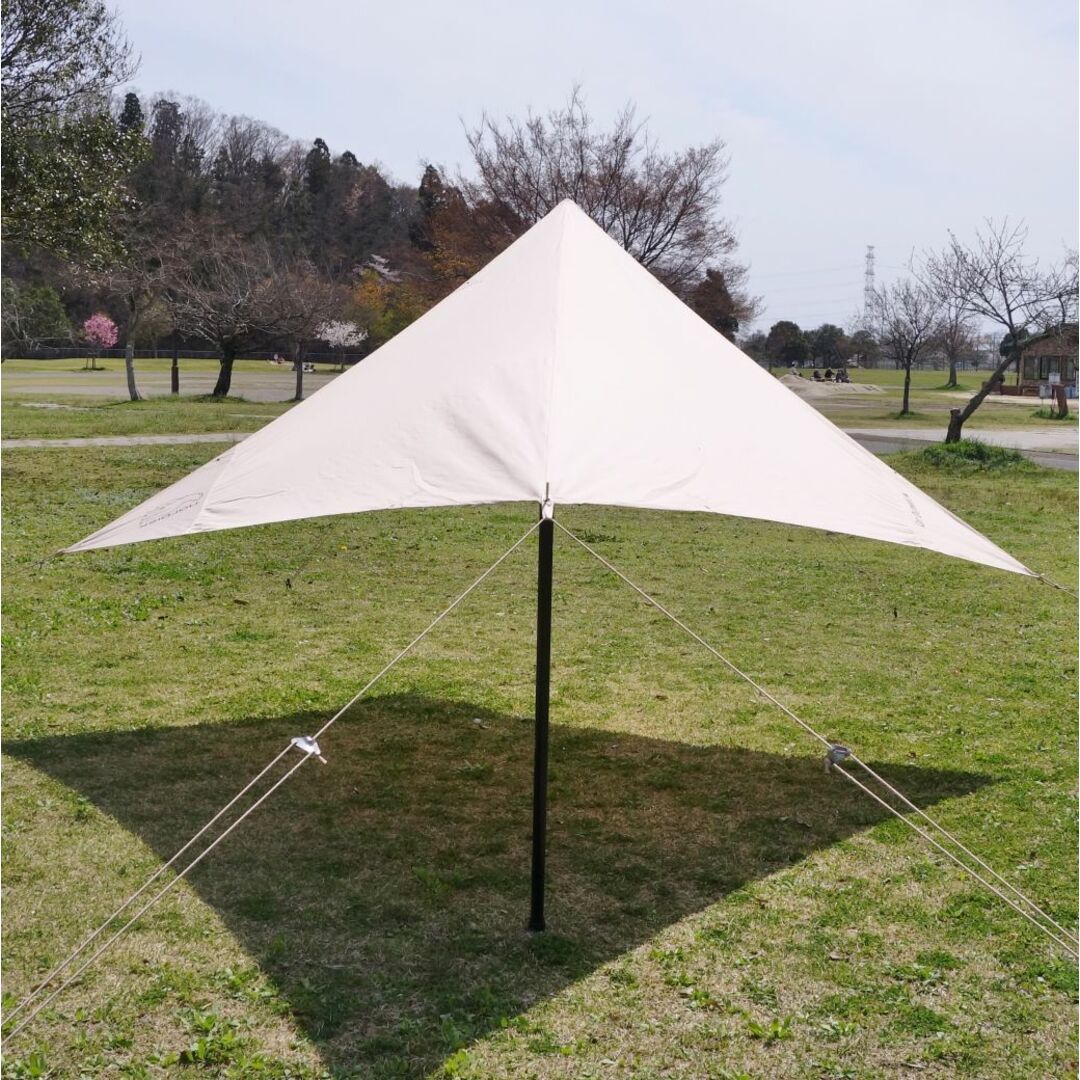 極美品 ノルディスク Nordisk Kari Diamond 10 Tarp カーリ ダイヤモンド 10 タープ ポール セット 日除け キャンプ アウトドア スポーツ/アウトドアのアウトドア(テント/タープ)の商品写真