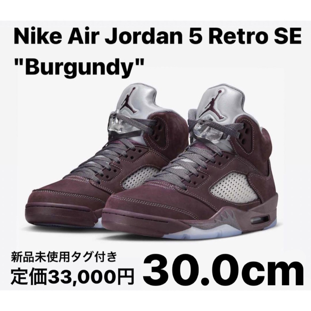 NIKE(ナイキ)のNike Air Jordan 5 Retro SE Burgundy 30.0 メンズの靴/シューズ(スニーカー)の商品写真