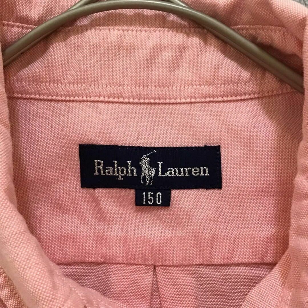 Ralph Lauren(ラルフローレン)の【RalphLauren】ラルフローレン(150) 刺繍 ボウタイ シャツ キッズ/ベビー/マタニティのキッズ服女の子用(90cm~)(Tシャツ/カットソー)の商品写真