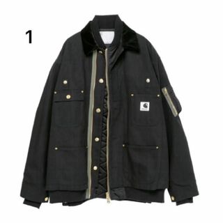 サカイ(sacai)の23AW sacai × Carhartt WIP Canvas x MA-1(ブルゾン)