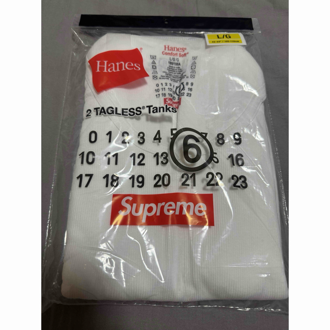 Supreme(シュプリーム)の新品未使用　Supreme x Maison Margiela MM6 Lサイズ メンズのトップス(タンクトップ)の商品写真