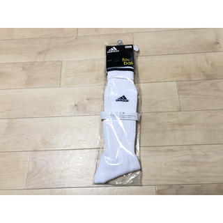 アディダス(adidas)のadidas サッカーソックス　白　25~27cm(ウェア)