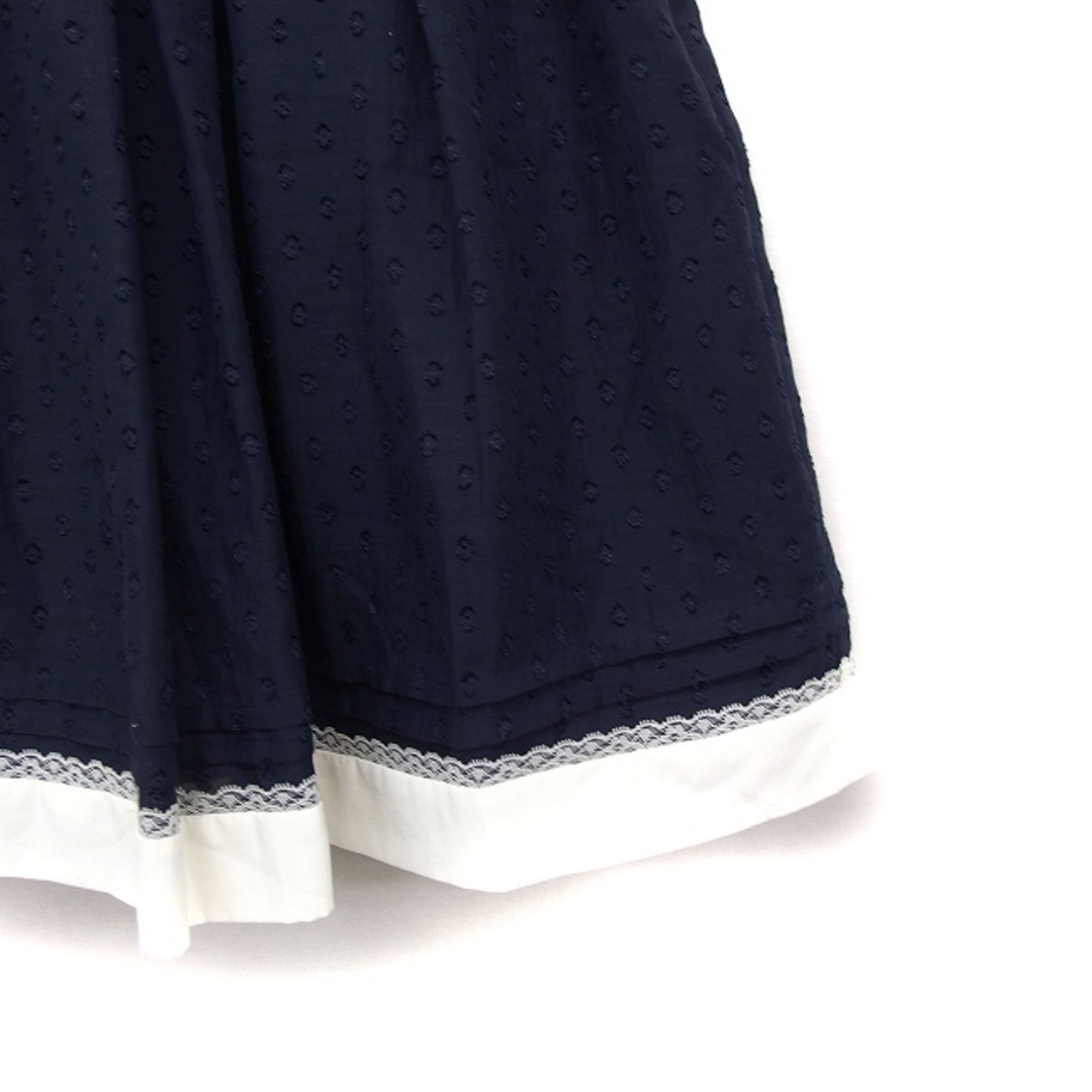 other(アザー)のネットディマミーナ NETTO di MAMMINA タック フレアスカート 紺 レディースのスカート(ひざ丈スカート)の商品写真