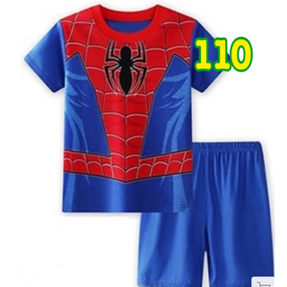 スパイダーマン　半袖パジャマ　110(パジャマ)