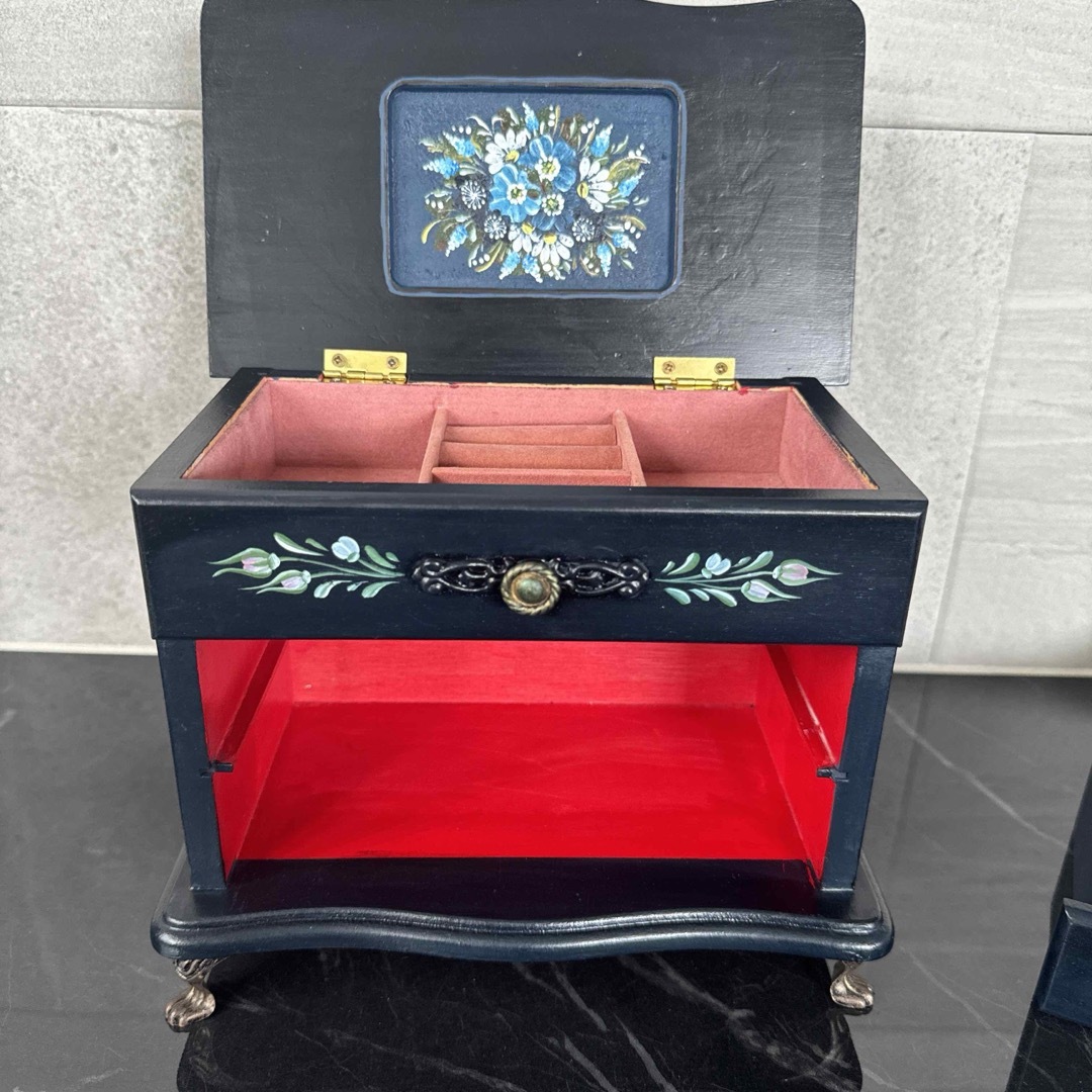 トールペイント(アッセンデルフト)ジュエリーボックス トールペイント(アッセンデルフト)ジュエリーボックス