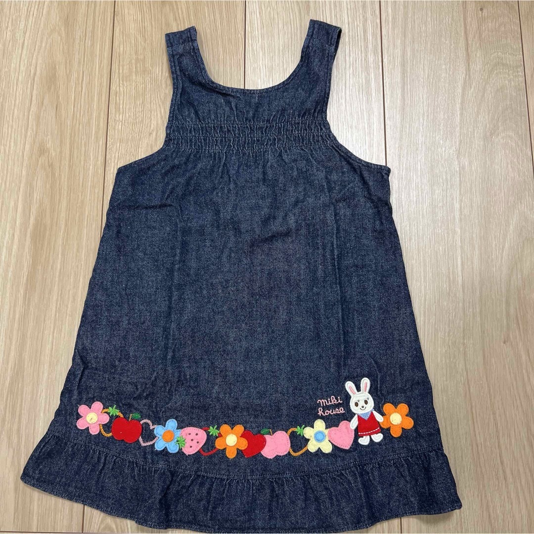 mikihouse(ミキハウス)のMIKIHOUSE  ワンピース 100 キッズ/ベビー/マタニティのキッズ服女の子用(90cm~)(ワンピース)の商品写真