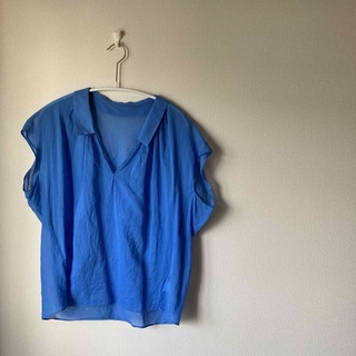 マカフィー(MACPHEE)のMACPHEE コットンシャツ ブルー 38(シャツ/ブラウス(長袖/七分))