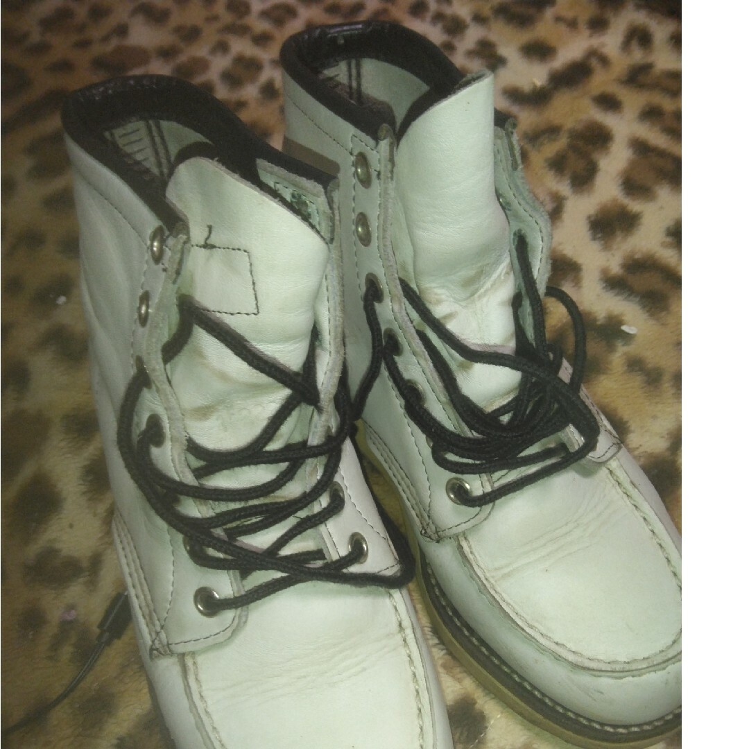☆中古USAレッドウイングハイカットシューズ本革レザーブーツ メンズの靴/シューズ(ブーツ)の商品写真