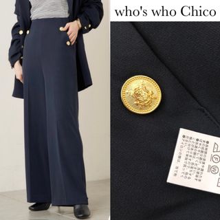 フーズフーチコ(who's who Chico)のフーズフーチコ 金釦 ハイウエスト 2way ロング パンツ(その他)