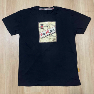 Tシャツ　San miguel  サンミゲル　ピルセン　フィリピン　ブラック(Tシャツ/カットソー(半袖/袖なし))