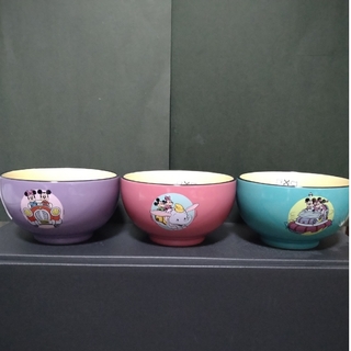 ディズニー(Disney)の茶碗　オリジナルボウル3個セット(食器)