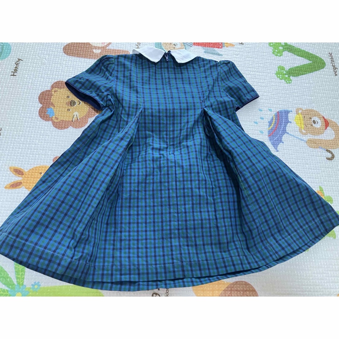 familiar(ファミリア)のファミリア　チェックワンピース　かも　美品　レア キッズ/ベビー/マタニティのキッズ服女の子用(90cm~)(ワンピース)の商品写真