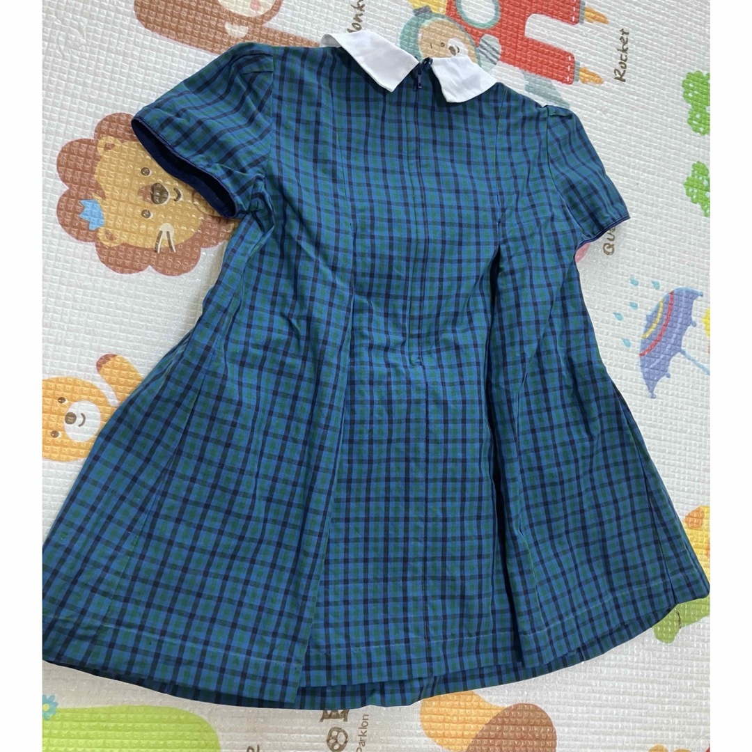 familiar(ファミリア)のファミリア　チェックワンピース　かも　美品　レア キッズ/ベビー/マタニティのキッズ服女の子用(90cm~)(ワンピース)の商品写真