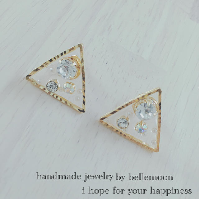 55 。✳︎bellemoon accessories✳︎。 ハンドメイドのアクセサリー(ピアス)の商品写真