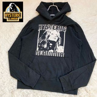 ヒステリックグラマー(HYSTERIC GLAMOUR)の【希少モデル】ヒステリックグラマー フーディ パーカー  黒×白 ヒスガール S(パーカー)