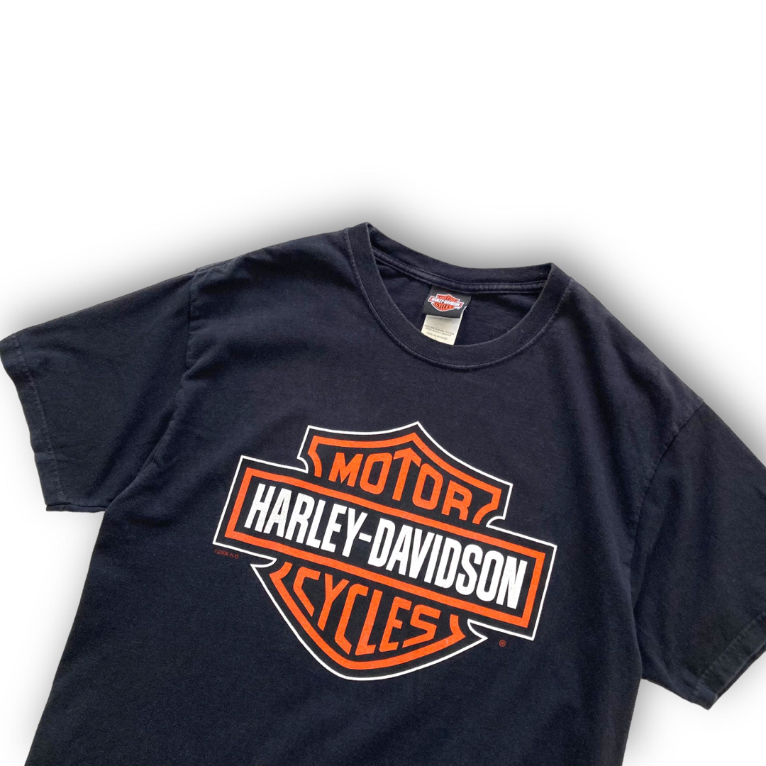 Harley Davidson(ハーレーダビッドソン)の【HARLEY-DAVIDSON】イーグルデカロゴプリント Tシャツ USA製 メンズのトップス(Tシャツ/カットソー(半袖/袖なし))の商品写真