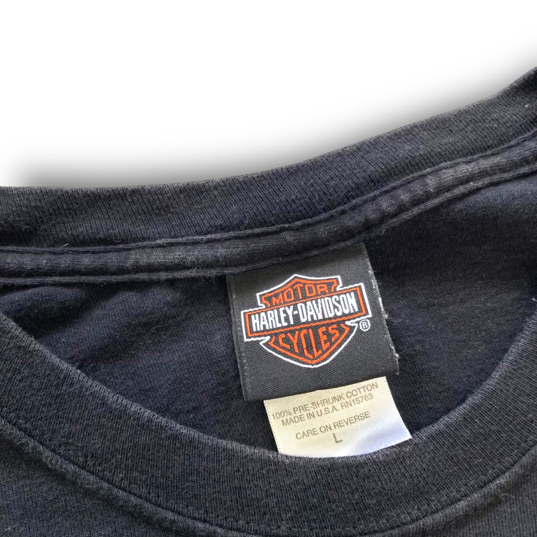 Harley Davidson(ハーレーダビッドソン)の【HARLEY-DAVIDSON】イーグルデカロゴプリント Tシャツ USA製 メンズのトップス(Tシャツ/カットソー(半袖/袖なし))の商品写真