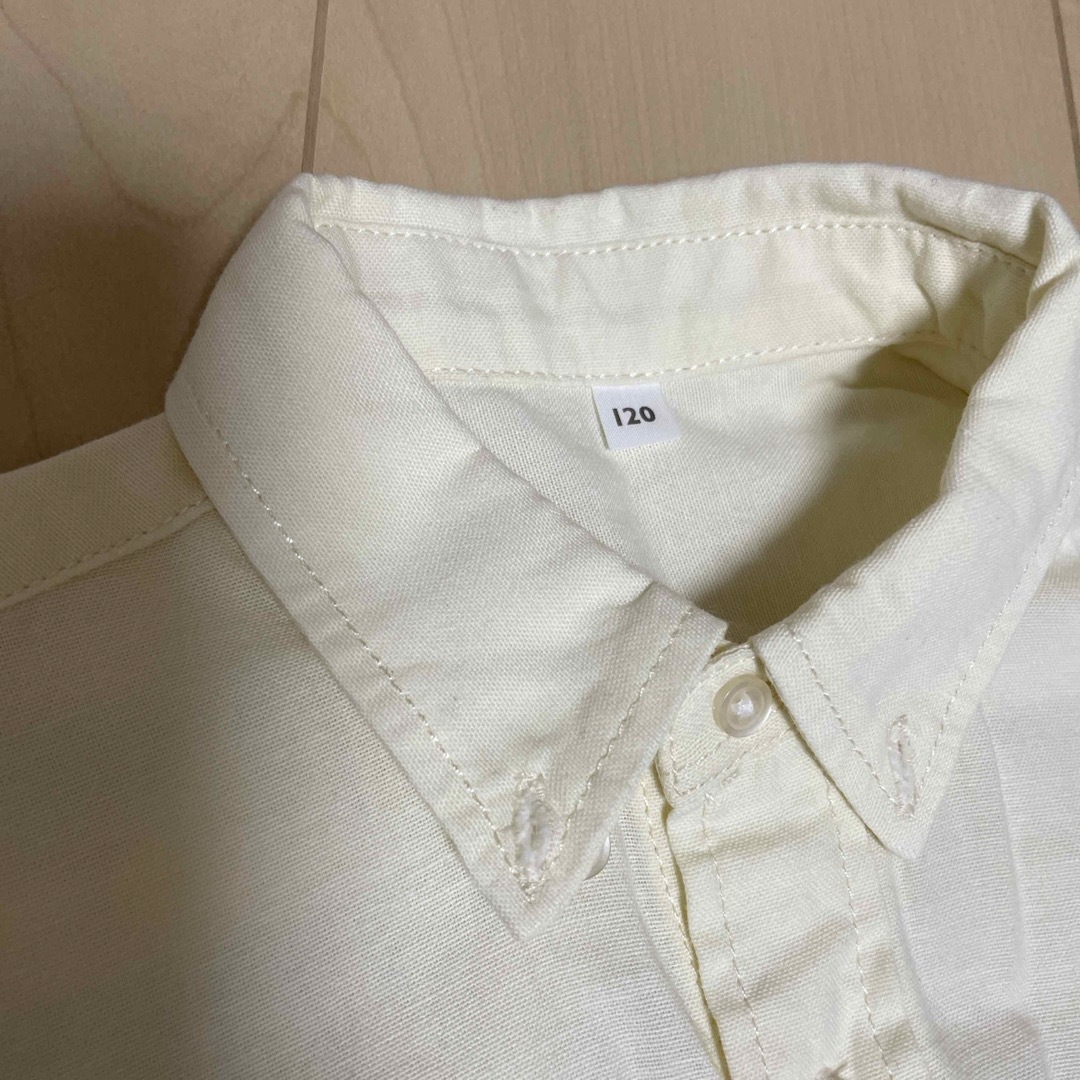 MUJI (無印良品)(ムジルシリョウヒン)の無印良品　シャツ　120 キッズ/ベビー/マタニティのキッズ服男の子用(90cm~)(ジャケット/上着)の商品写真