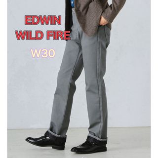 EDWIN - 【美品】EDWIN WILD FIRE スラッシュポケット　グレー W30 