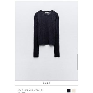 ザラ(ZARA)のジャカードニットトップス(カットソー(長袖/七分))