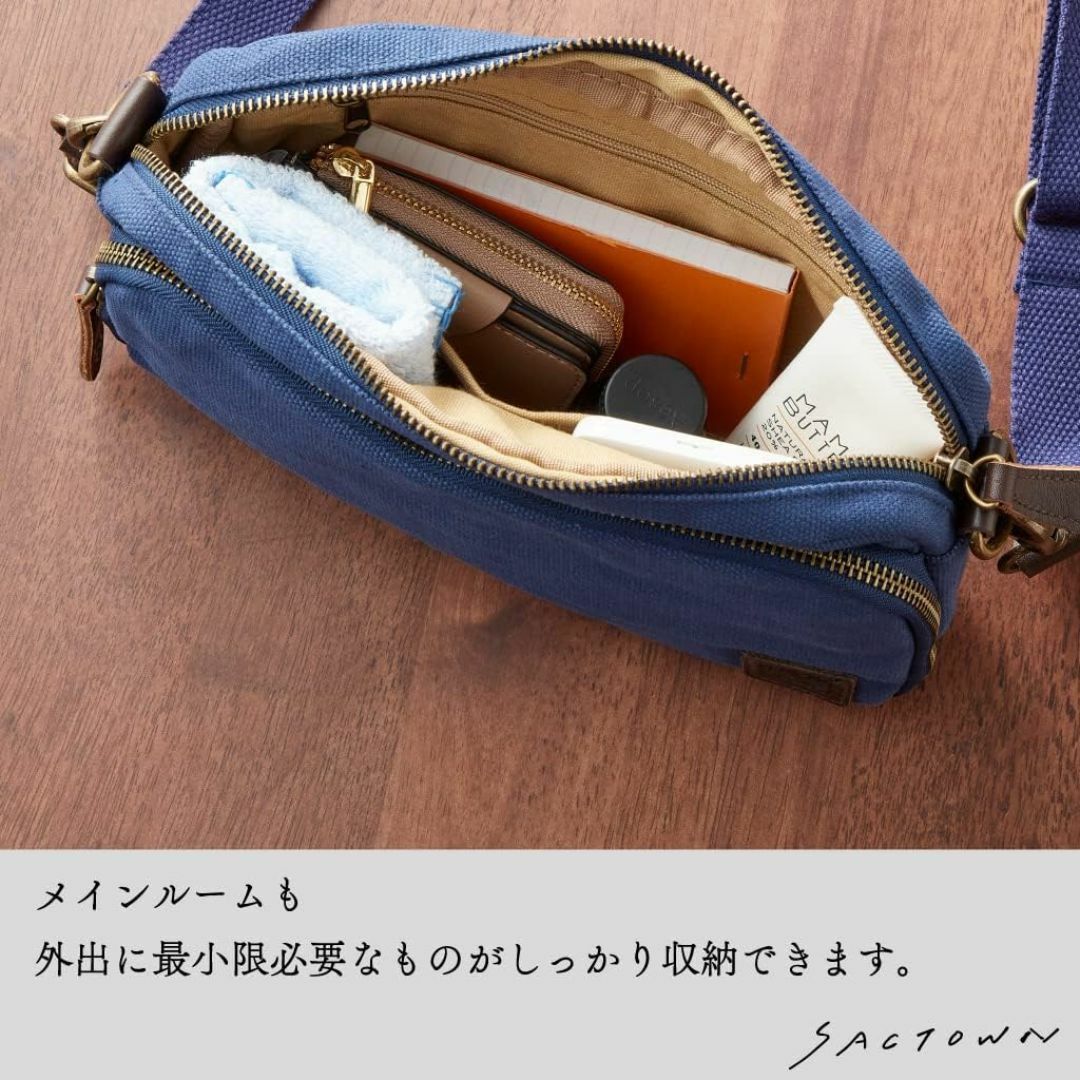 【色: 00ベージュ】帆布工房(はんぷこうぼう) ショルダーバッグ [お財布ショ レディースのバッグ(その他)の商品写真