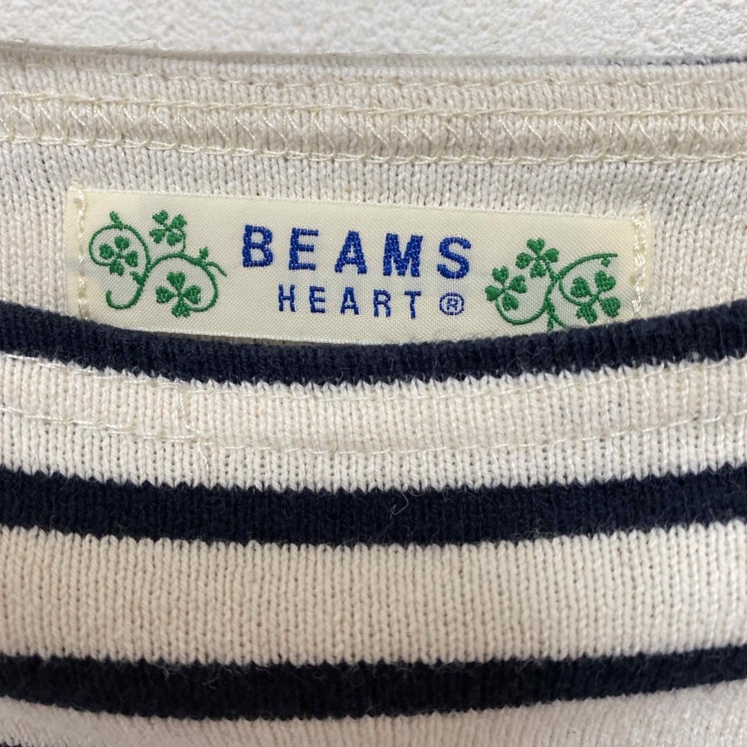 BEAMS(ビームス)の在庫一掃¥777 SALE⑧BEAMS HEARTボーダーロンT M レディースのトップス(カットソー(長袖/七分))の商品写真