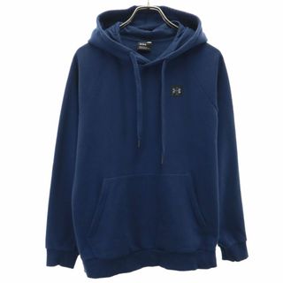 アンダーアーマー(UNDER ARMOUR)のアンダーアーマー 長袖 スウェットパーカー L ネイビー UNDER ARMOUR メンズ 古着 【240420】(パーカー)