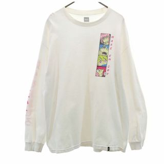 ハフ(HUF)のハフ 長袖 Tシャツ XL ホワイト HUF ロンT メンズ 古着 【240420】 メール便可(Tシャツ/カットソー(七分/長袖))